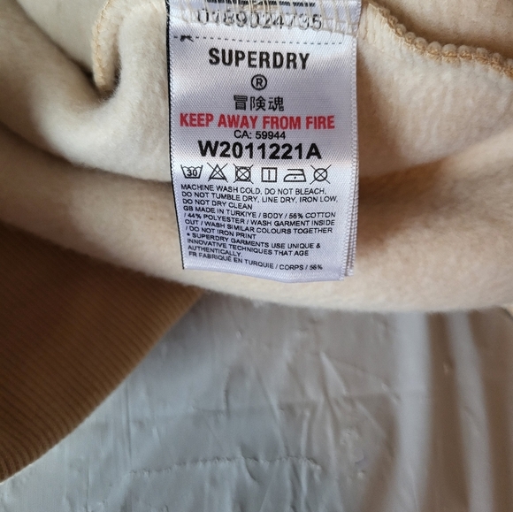 NWOT   SUPERDRY Sweatshirt Size 10 - Picture 5 of 9